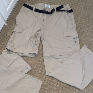 LL bean convertible pants